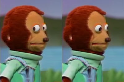 muppet looking away meme